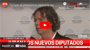 Christian Castillo assume como deputado na Argentina e polemiza contra a extrema-direita