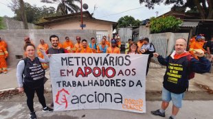 De norte a sul do Brasil: Todo apoio aos trabalhadores da Acciona! Apoie você também