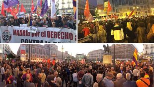 Manifestação em Puerta del Sol: “Madri está com o povo catalão”