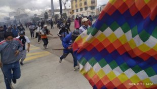 Bolívia viveu uma jornada de forte mobilização em El Alto contra o golpe de estado
