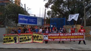 Comunidade escolar faz atos contra fechamento do noturno na Escola Reverendo Nogueira