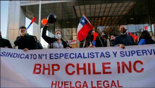 Trabalhadores da maior mina de cobre do Chile entram em greve contra empresas transnacionais
