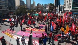Em Campinas, manifestantes marcham contra Bolsonaro neste 24J
