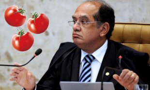 PF investiga grupo que pagava R$300 para quem acertasse tomate no ministro Gilmar Mendes