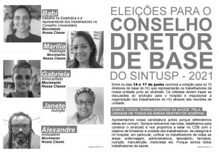 Eleição CDB no HU-USP: unificar os lutadores e fortalecer o Sintusp na luta contra Bolsonaro e Mourão