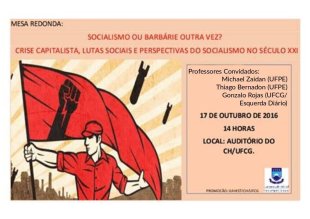 Esquerda Diário participará de Mesa sobre “Crise Capitalista, Lutas Sociais e Perspectivas do Socialismo no Século XXI” na UFCG 