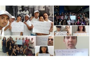 Trabalhadores e estudantes se solidarizam com professores em greve