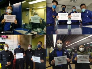 Metroviários fazem campanha contra retirada de direitos e em apoio aos entregadores