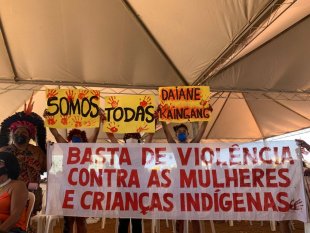 Mulheres indígenas protestam em Brasília contra a violência: somos todas Daiane kaingang!