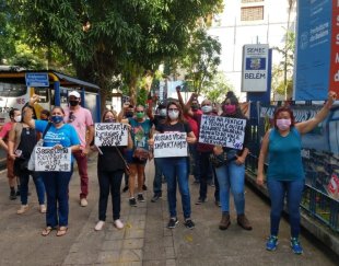Educação paralisa em Belém contra retorno e exige salário mínimo de Edmilson-PSOL