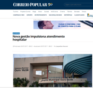 Correio Popular é acusado de participar da corrupção do Hospital Ouro Verde em Campinas