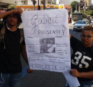 “No céu não existe policial covarde”: carta dos amigos de Gabriel, jovem negro assassinado pela polícia de Witzel