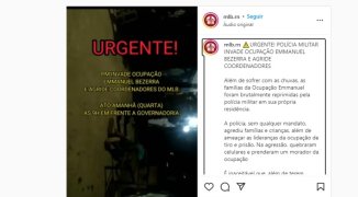 Repressão da PM de Fátima à ocupação em Natal: unificar as lutas contra as enchentes no RN!