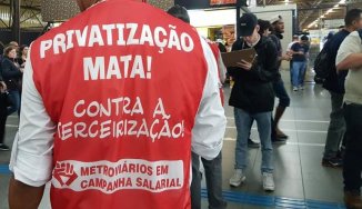 Metrô e Doria punem trabalhadores, mas coletes contra a reforma da previdência ganham apoio popular