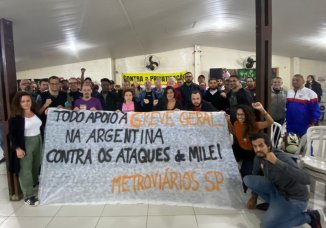 Metroviários de São Paulo declaram apoio à greve geral dos trabalhadores argentinos