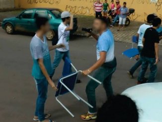 Policial a paisana ameaça alunos em Goiânia!