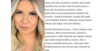 Folha de SP publica coluna misógina sobre Marília Mendonça