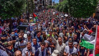 Histórica greve nacional dos palestinos contra os ataques de Israel