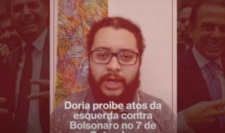 &#127897;️ESQUERDA DIÁRIO COMENTA | Doria proíbe atos da esquerda contra Bolsonaro no 7 de Setembro - YouTube