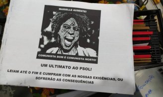 Repudiamos as ameaças fascistas à sede do PSOL em Niterói