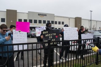 Segunda greve dos trabalhadores da Amazon em Staten Island