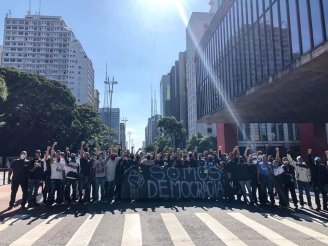 Manifestação de corinthianos impede ato bolsonarista na Paulista