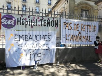 França: Concentrações se multiplicam em frente aos hospitais, rumo a uma convergência dos indignados?