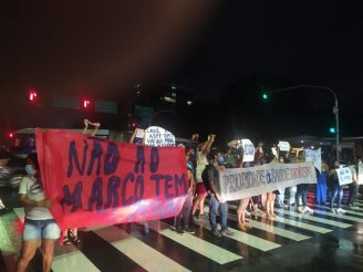 Ato contra o PL 490 e contra o marco temporal reúne manifestantes em Recife
