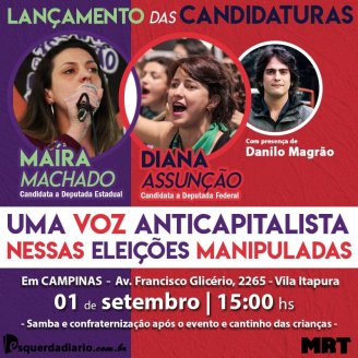 Professores de Campinas: seja uma voz anticapitalista nessas eleições