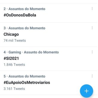 #EuApoioOsMetroviarios está no TOP5 dos assuntos mais comentados do twitter em SP