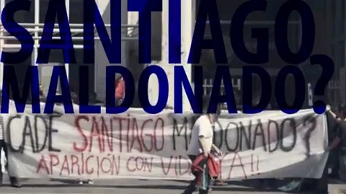 Ato internacionalista pela aparição de Santiago Maldonado em São Paulo