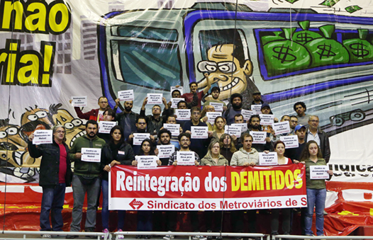 Cai o Mandado de Segurança que impedia a reintegração dos metroviários demitidos pela greve de 2014! 