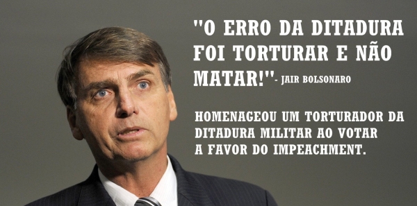 10 frases de Bolsonaro defendendo a nefasta ditadura militar brasileira