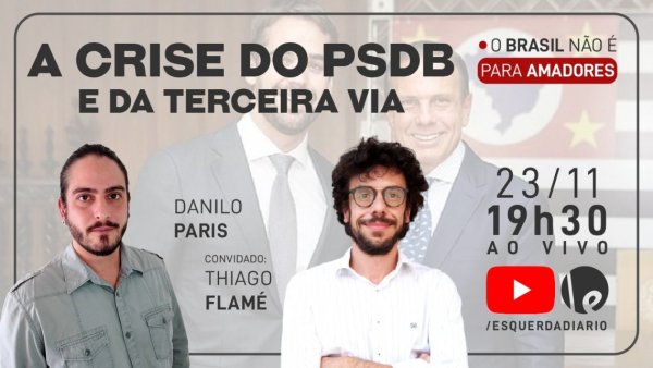 A crise do PSDB e da terceira via, é o tema do programa de hoje