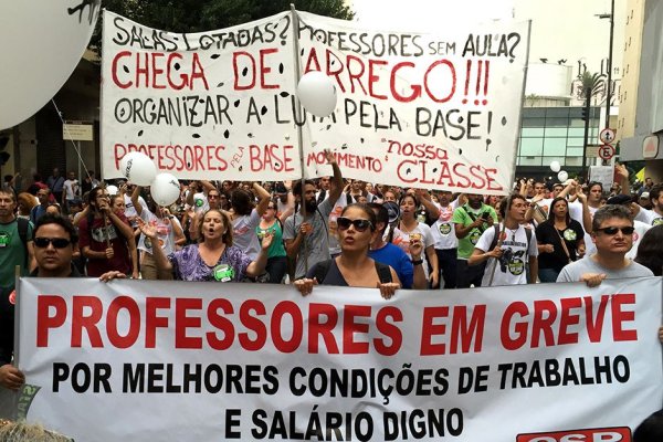 O 14J será com professores e estudantes na rua, contra Bolsonaro, Witzel e o pacto pelas reformas