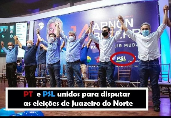 PT busca apoio de PSL em Juazeiro do Norte mas é rejeitado pelo partido de extrema direita
