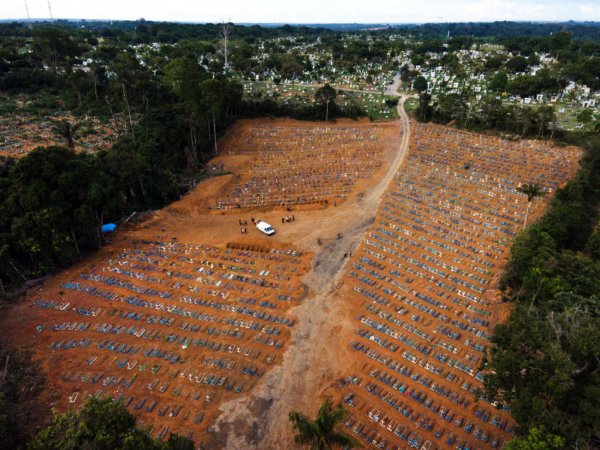Em apenas 21 dias deste ano Manaus tem mais enterros por Covid do que em todo ano de 2020