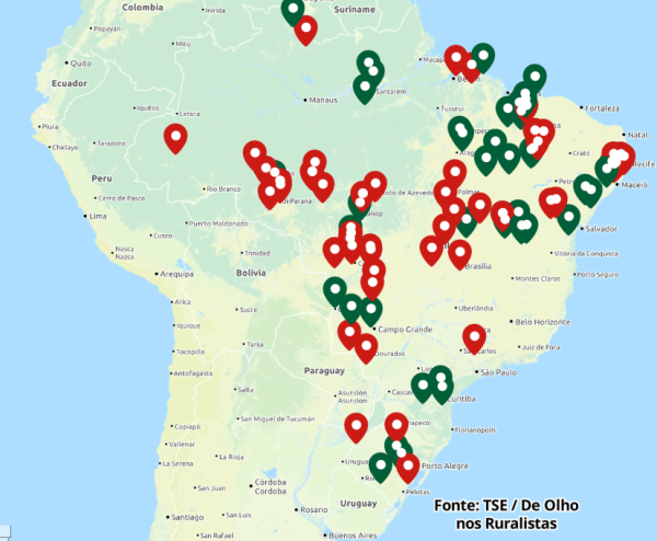 Cúmplices da devastação de Bolsonaro, deputados e senadores acumulam quase 200 mil hectares de terras Amazônia e Matopiba