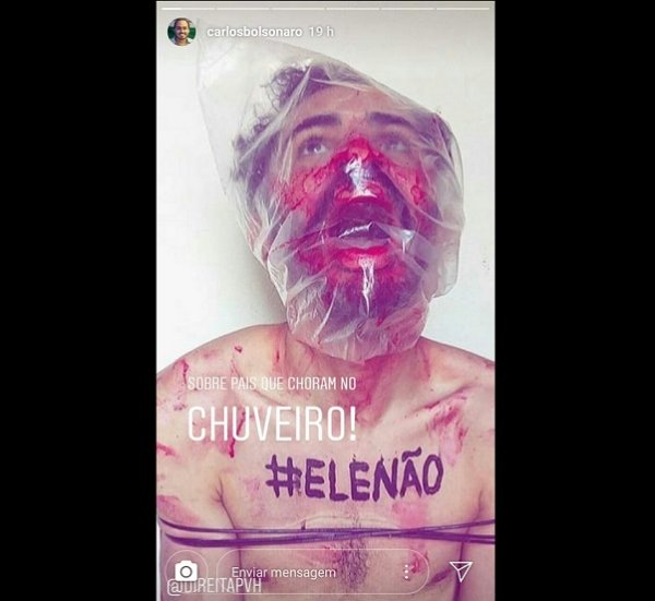 ESCÂNDALO: Carlos Bolsonaro faz campanha à tortura contra participantes do movimento #EleNão